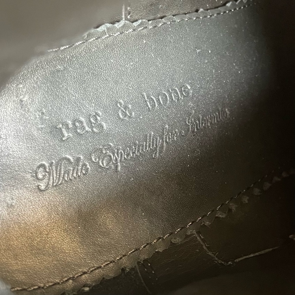 Rag & Bone Kinsey Brown Leather Ankle Boots Size 7.5 - Picture 11 of 12